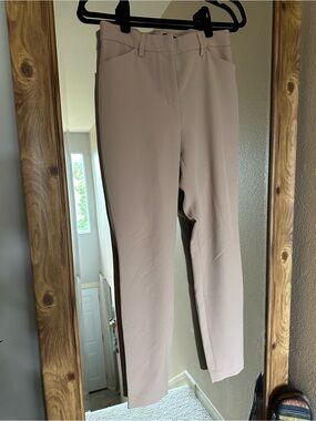 Express Skinny Ankle Pants in Light Mauve
